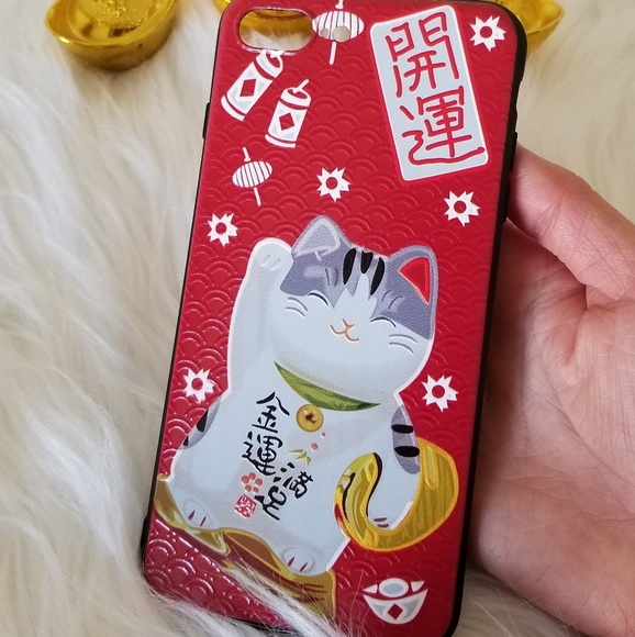 2 for $10 IPHONE 7&8PLUS LUCKY CAT CASE - Picture 4 of 8